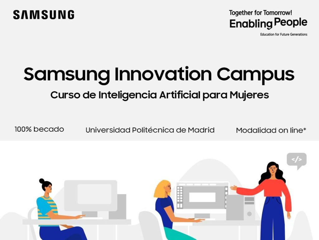 Samsung impartirá curso gratuito de inteligencia artificial para mujeres