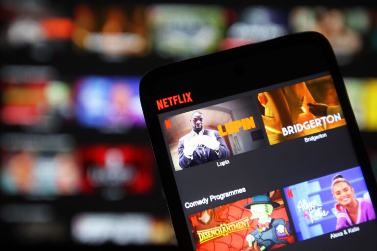 En esta ilustración fotográfica, se muestra el logotipo de Netflix