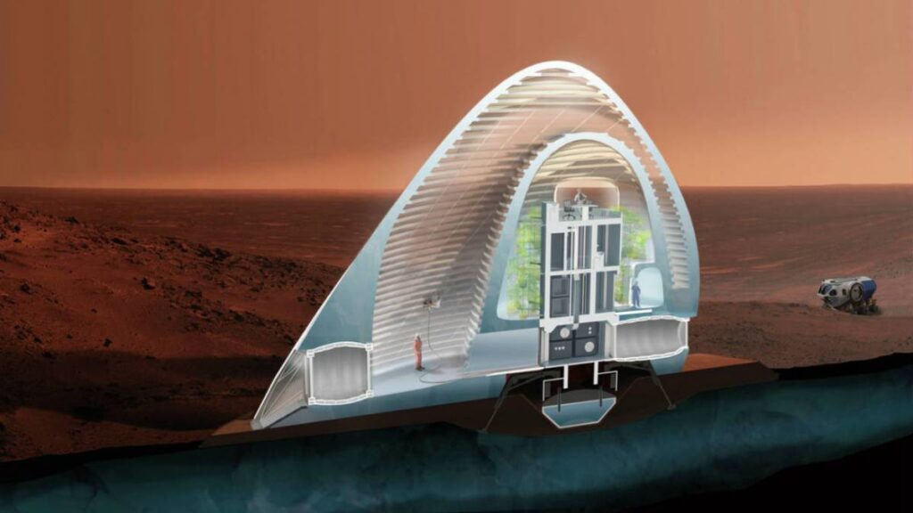 Crean hábitat con impresora 3D para simular la vida en Marte
