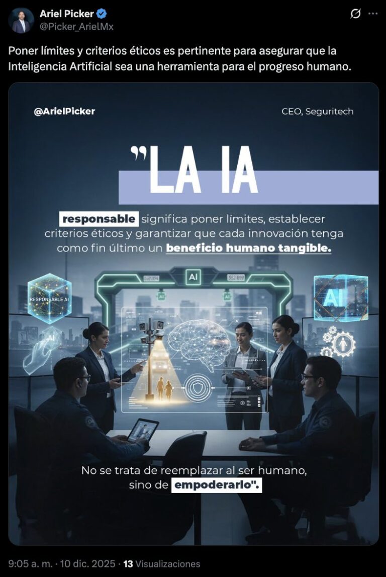 Ariel Picker subraya que el verdadero valor de la IA radica en su potencial para mejorar la vida de la población y reforzar derechos fundamentales.
