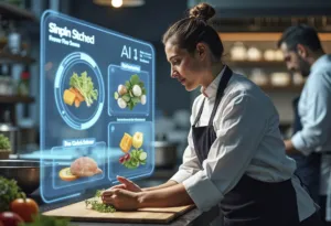 Sistema de visión computarizada con Inteligencia Artificial analizando alimentos en planta industrial, parte de lo que describe La Cosmopolitana.
